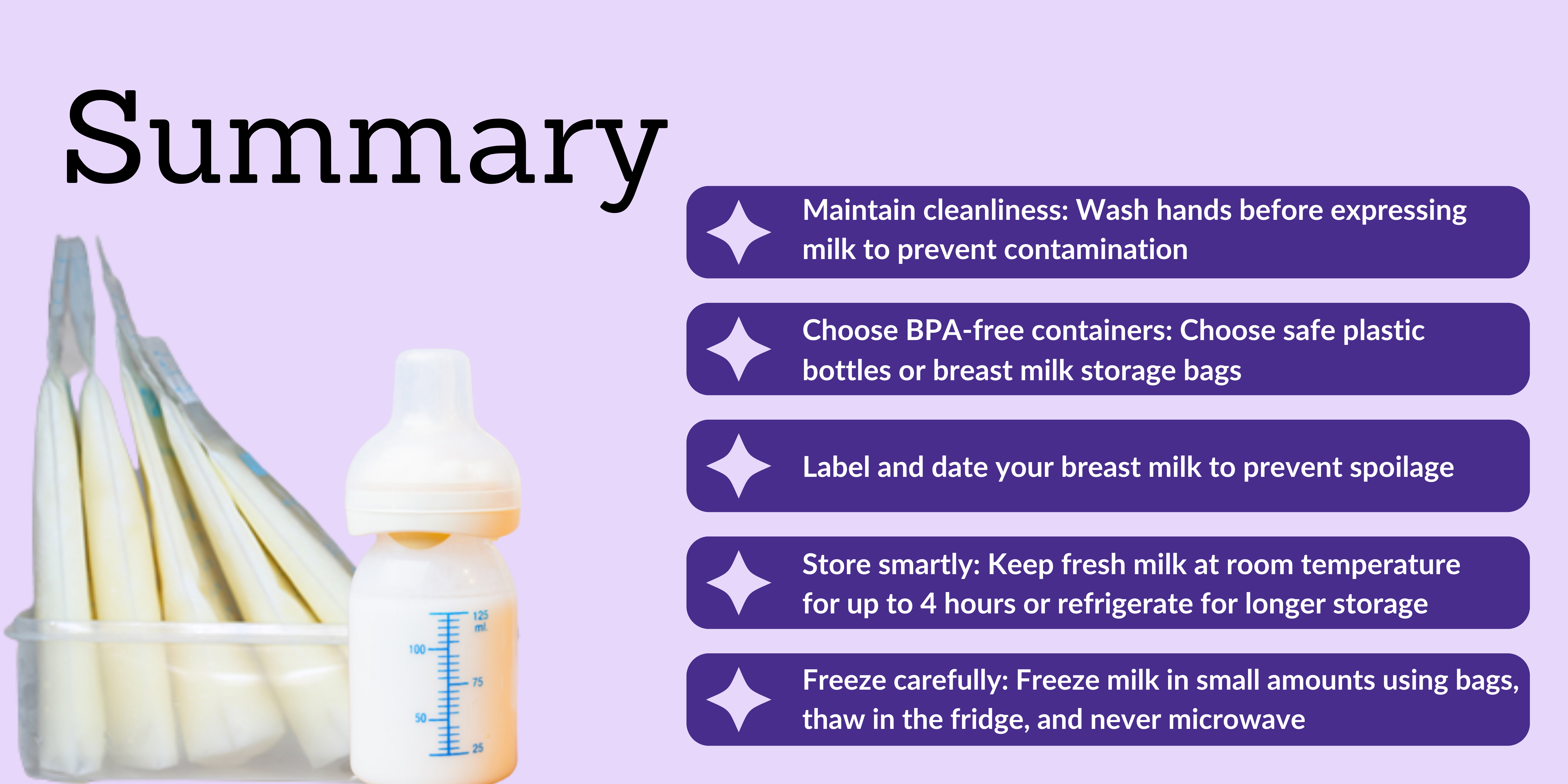 Breastfeeding, Breast Milk Storage
