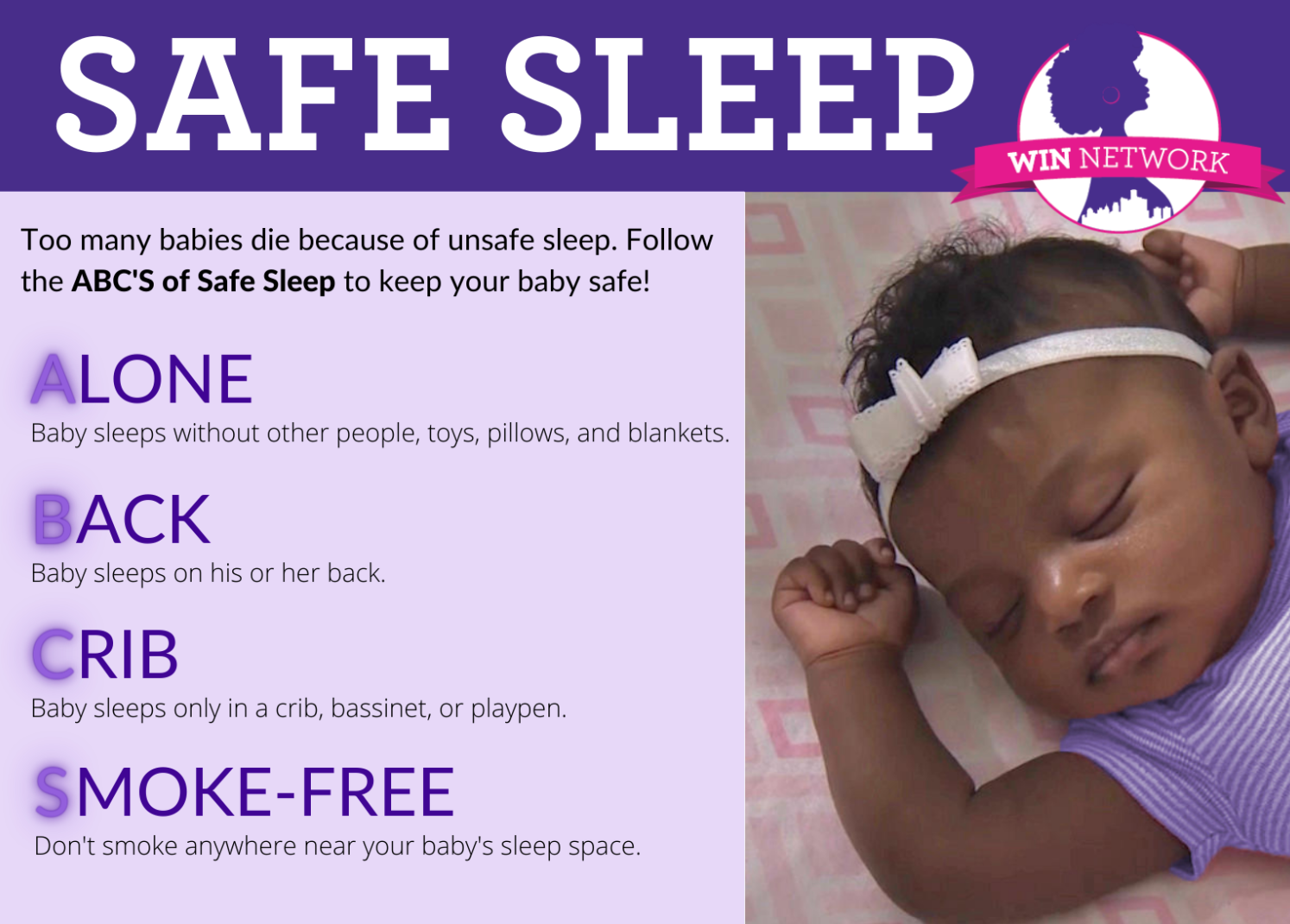 Follow The ABC S Of Infant Safe Sleep To Prevent Infant Deaths